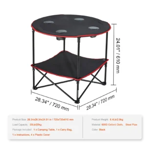 Portable Outdoor Fold Up Table